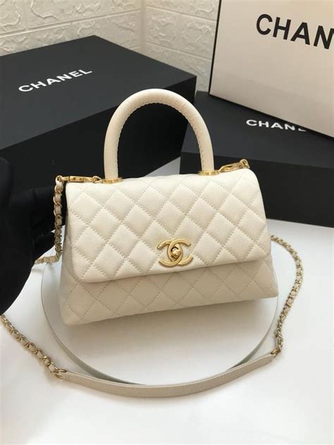 chanel white purse|used white chanel purse.